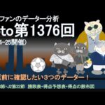 toto第1376回 totoファンのデーター分析  (toto予想追加)　J1  J2  totoサッカーくじ