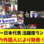【速報】サッカー日本代表活躍度ランキング、海外の外国人により発表されるｗｗｗｗｗｗ【サッカースレ】