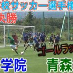【速報】青森山田 vs 聖光学院 東北高校サッカー選手権2023準々決勝