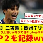 【速報】日本代表の三笘薫、ブライトンでの成績で欧州７リーグ中TOP2にランクインｗｗｗｗ　どんなランキングでも２位ってマジで凄いと思うｗｗｗ歴代最強日本代表で間違いないな・・・www