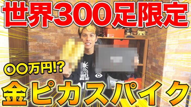 【スパイク紹介】世界300足限定の黄金スパイクゲットしたから自慢する！！