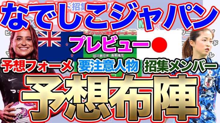 なでしこジャパン世界一への道！ニュージーランド女子代表戦プレビュー！