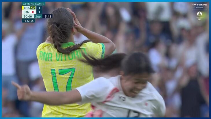 【サッカー女子】19歳 谷川萌々子の劇的ゴラッソ！スーパーゴールで大逆転！｜パリオリンピック 女子サッカー グループC 日本 vs ブラジル