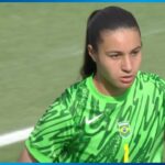 【サッカー女子】田中美南 PKのチャンスもブラジルGKロレーナに再び止められる｜パリオリンピック 女子サッカー グループC 日本 vs ブラジル