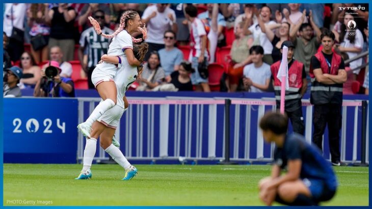 【サッカー女子】なでしこジャパン ベスト4進出ならず…120分死闘の末 アメリカに敗れる｜パリオリンピック 女子サッカー 準々決勝 日本 vs アメリカ