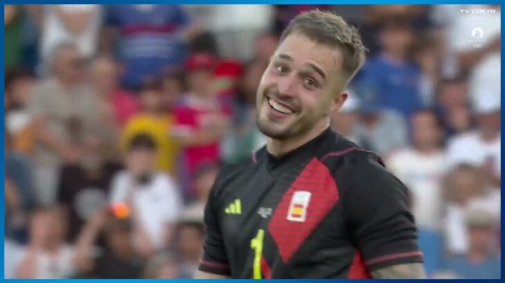【サッカー男子】GKからの見事すぎるカウンター！スペインが一瞬の隙を見逃さず5点目を決める｜パリオリンピック サッカー決勝 フランス vs スペイン
