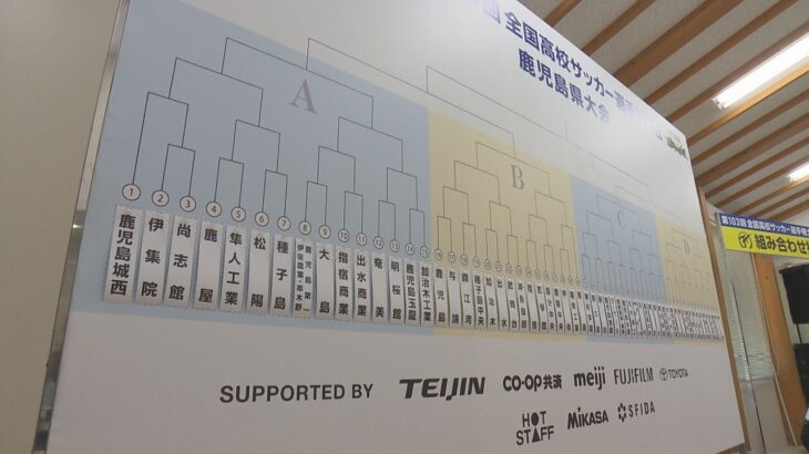 高校サッカー選手権県大会　10月28日に開幕　組み合わせ抽選会