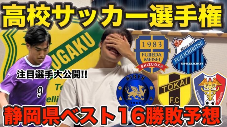 【高校サッカー選手権】高校サッカーが大好きな人と今年の静岡県予選を予想してみた‼︎