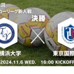 2024年度 第8回関東大学サッカーリーグ新人戦 決勝 桐蔭横浜大学vs東京国際大学