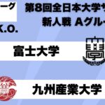 第8回 全日本大学サッカー新人戦 グループリーグA 富士大学vs九州産業大学