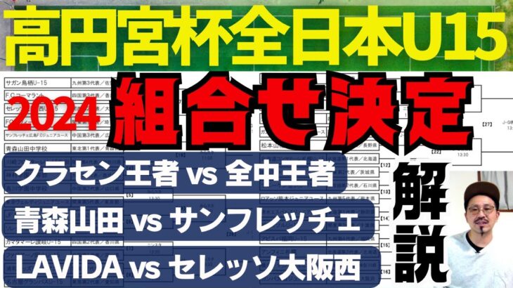 中学世代.真の日本一はどこだ！組合せ決定！解説！