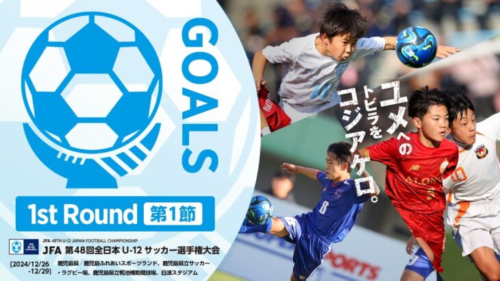 【ハイライト】1次ラウンド第1節 ゴール集｜JFA 第48回全日本U-12サッカー選手権大会