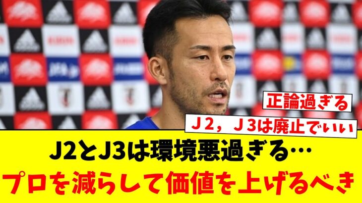 J2とJ3は環境悪過ぎる…プロを減らして価値を上げるべき