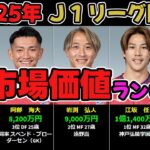 【2025年Ｊ１リーグ】市場価値ランキング（上位３選手・推定）