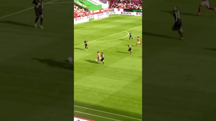 終盤に驚異のスプリントを見せる佐野海舟 #サッカー #マインツ #佐野海舟 #ボランチ