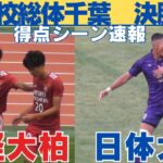 試合速報！全4ゴール　流通経大柏VS日体大柏　【令和7年度千葉県高等学校総合体育大会サッカーの部決勝】