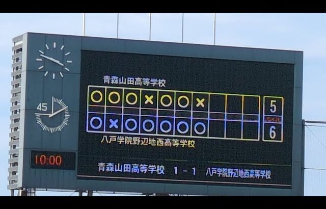 青森山田VS野辺地西　インターハイ予選　高校サッカー　ハイライト　pk戦