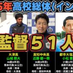 【2025年高校総体・インハイ】出場51校監督一覧（年齢・監督歴・出身・母校）