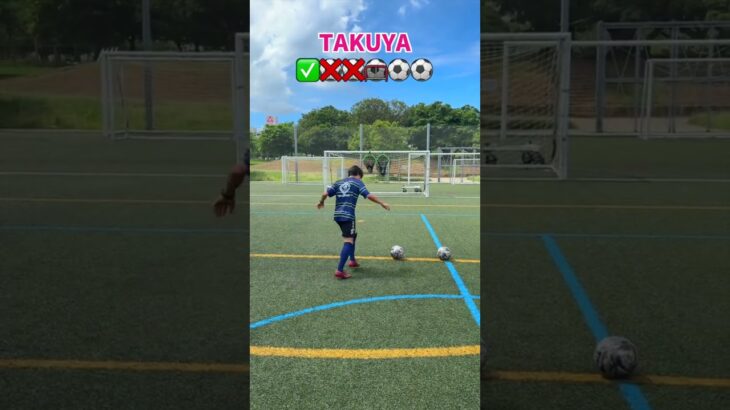 何球入る⁉️⚽️６ショットターゲット🎯 #レガテドリブル塾 #サッカー #shorts