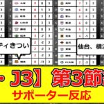 【J2・J3】第3節終了時点の順位がこちら！サポーターの反応 #サッカー #サッカー反応 #j2  #jリーグ #優勝争い #仙台 #横浜  #栃木 #高知 #昇格組 #磐田 #パウロ #山形 #j3