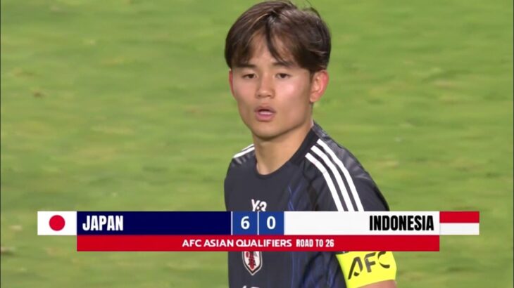 久保建英、帰化軍団インドネシアのW杯の夢を粉砕！1G2Aの異次元パフォーマンスで相手を黙らせた一戦！