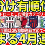 【J1/J2/J3引分勝点1の世界線な順位表】PK戦は全てドローな通常通りのルールの場合各カテゴリーのランキングはどうなる？！