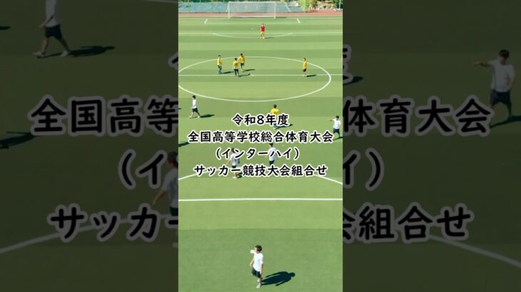 2026年（令和8年度）全国高等学校総合体育大会（インターハイ）サッカー競技大会組合せ