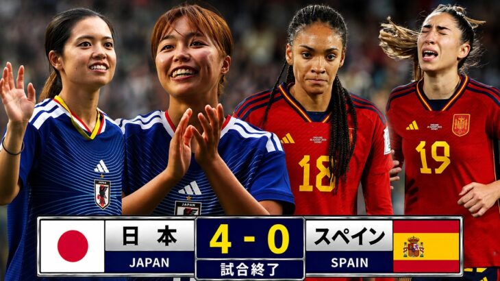 なでしこジャパンだけが世界王者スペインをここまで圧倒！世界を驚かせた衝撃の4-0完勝【女子W杯2023】